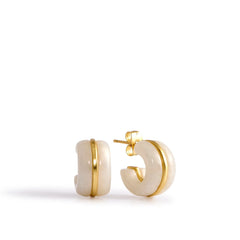 Resin Huggie Hoop Earrings